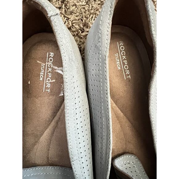 Rockport Women's Suede Feel Slip On Loafer Sz 10W Light Blue Trutech Technology - Picture 9 of 9